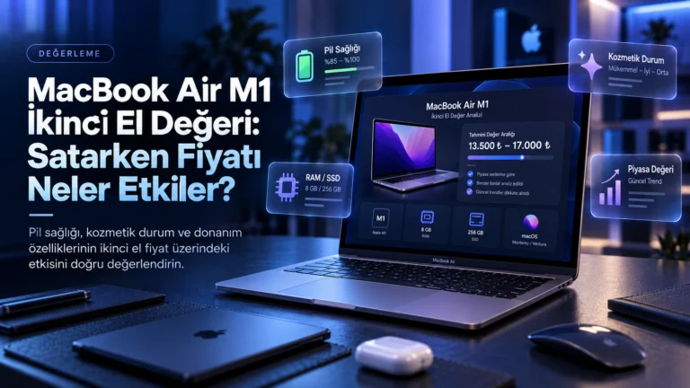 MacBook Air M1 ikinci el değeri ve satış fiyatını etkileyen faktörler