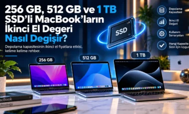 256 GB 512 GB ve 1 TB SSD'li MacBook modellerinin ikinci el değer karşılaştırması